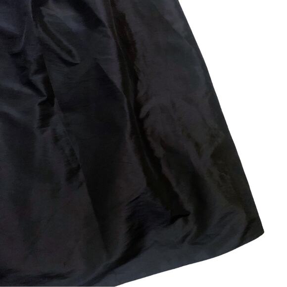Elegant Satin Tulle Black Long Midi Skirt Size Large Poofy Flowy Evening Party - Picture 2 of 11